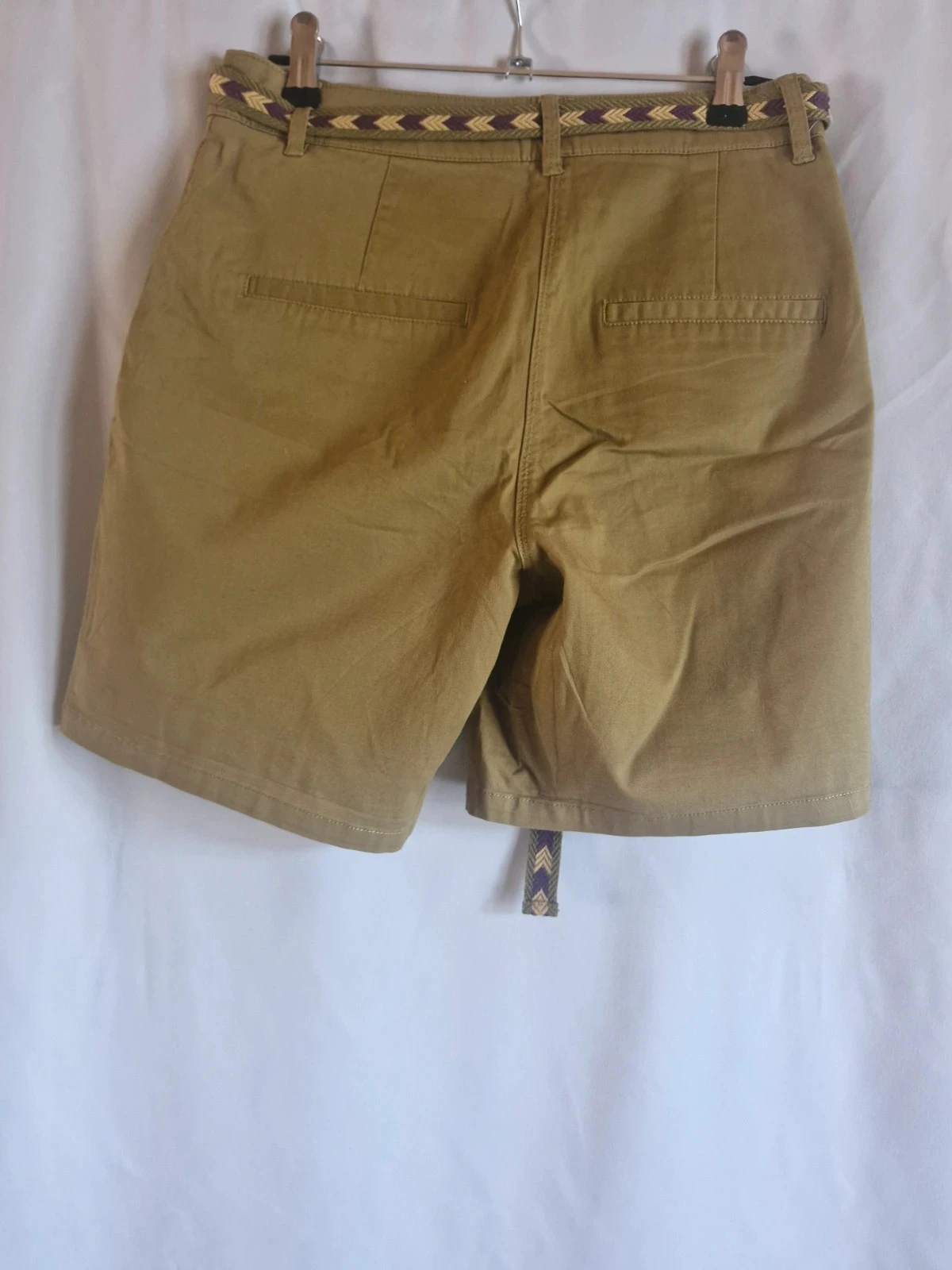 Short Promod kaki met gevlochten ceintuur – Maat 34 – photo 2